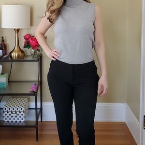 Grey sleeveless Turtleneck Sweater top